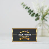 Gouden Truck Border Frame Trucker Visitekaartje (Staand voorkant)