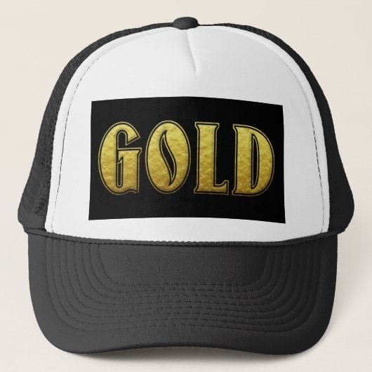 Gouden Trucker Hoed Trucker Pet (Voorkant)