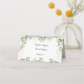 Gouden Tuin: Luxe Bloemen Trouwplaats Kaarten Plaatskaartje (Voorkant)