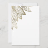 Gouden tulp bloesems | Bruiloft Kaart (Achterkant)