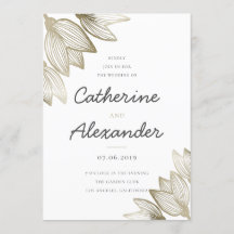 Gouden tulp bloesems | Bruiloft