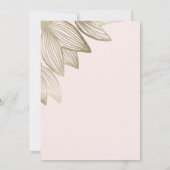 Gouden tulp bloesems | Bruiloft Kaart (Achterkant)