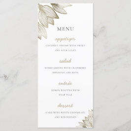 Gouden tulp bloesems | Bruiloft Menu