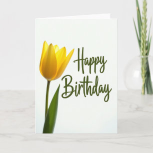 Gouden Tulp Verjaardagskaart Kaart