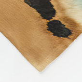 Gouden turquoise zwarte dierenprint fleece deken (Hoek)
