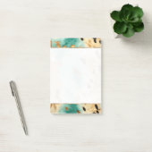 Gouden turquoise zwarte dierenprint post-it® notes (Kantoor)