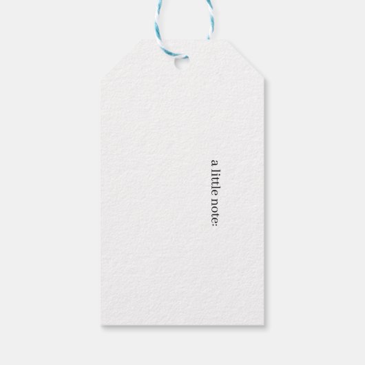 Gouden Tuscaanse Dromen Cadeaulabel (Achterkant)