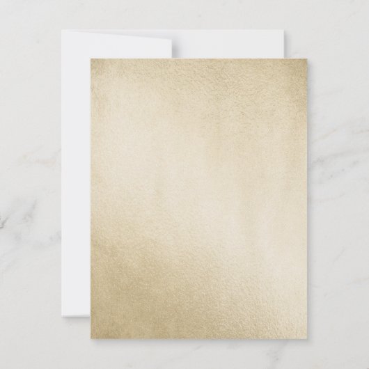 Gouden Tuxedo Vlinderdas Verlovingsfeest Uitnodigi Kaart (Achterkant)