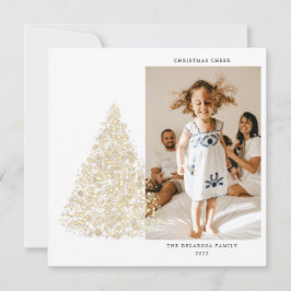 Gouden Tweefoto Foto Familie Kerstmis
