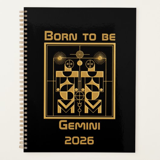 Gouden Tweeling Planner (Voorkant)