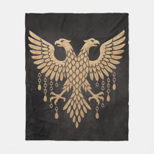 Gouden Tweeling Raaf Noorse Mythologie Zwart Fleece Deken