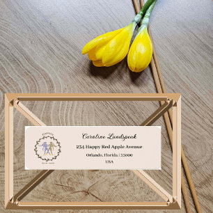 Gouden Tweelingen Zodiac-teken, in reliëf Floral-a Etiket