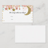 Gouden twinkel Hoeveel Snoepjes in de pot Kaart (Voorkant / Achterkant)