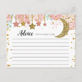 Gouden twinkle advies Kaart. Informatiekaartje