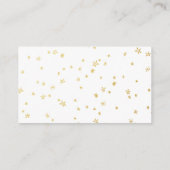 Gouden Twinkle Little Star Baby shower Luier Raffl Informatiekaartje (Achterkant)