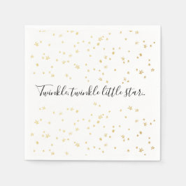 Gouden Twinkle Little Star Baby shower Papieren se Servet