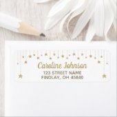 Gouden Twinkle Twinkle Little Star Adres Etiket (Insitu)