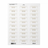 Gouden Twinkle Twinkle Little Star Adres Etiket (Full Sheet)