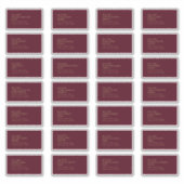 Gouden Type Deco | Bourgondisch gastadreslabel Sticker (Voorkant)