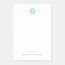 Gouden typografie blauw waterverf monogram naam