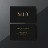 Gouden Typografie Classy Elegant Professioneel Visitekaartje