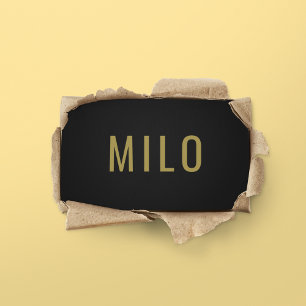 Gouden Typografie Classy Elegant Professioneel Visitekaartje