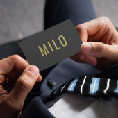 Gouden Typografie Classy Elegant Professioneel Visitekaartje