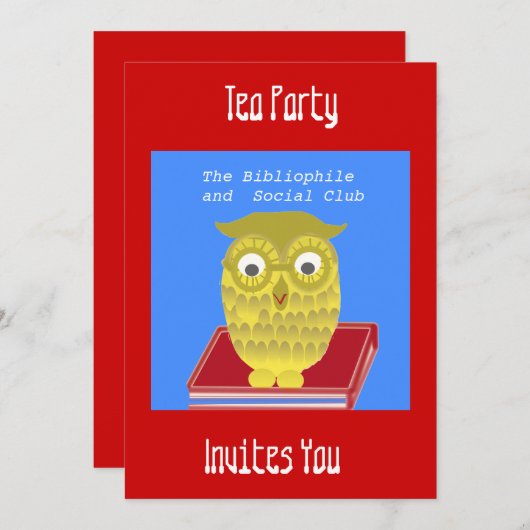 gouden uil kaart (Voorkant / Achterkant)