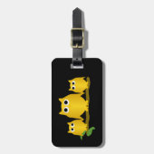 Gouden Uil Ontwerp Bagagelabel (Voorkant verticaal)