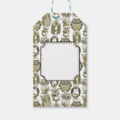 Gouden Uilen Cadeaulabel (Voorkant)