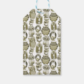 Gouden Uilen Cadeaulabel (Achterkant)