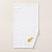 Gouden Uilen Ontwerp met Monogram Bad Handdoek (Handdoek)