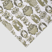 Gouden Uilen Tissuepapier (Detail)