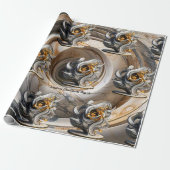 "Gouden Uitdrukkingen" Cadeaupapier (Uitgerold)