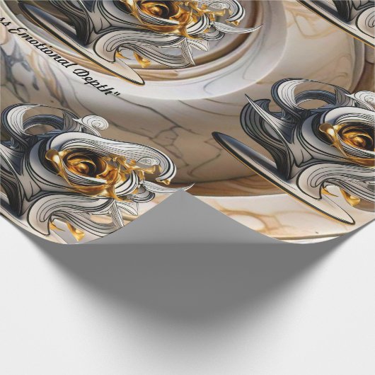 "Gouden Uitdrukkingen" Cadeaupapier (Hoek)