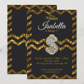 Gouden uitnodiging (Voorkant / Achterkant)