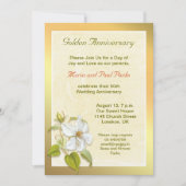 gouden uitnodiging voor 50e bruiloft (Voorkant)