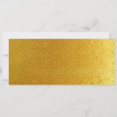 Gouden uitnodiging voor feestticket (Achterkant)