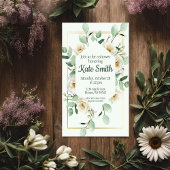 Gouden uitnodiging voor tuinfeest