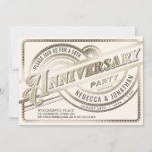 Gouden uitnodigingen 50e trouwdag wit (Voorkant)