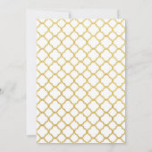 Gouden uitnodigingen voor 50-jarig huwelijksjubile (Achterkant)