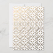 gouden uitnodigingen voor een moslimbruiloft (Achterkant)