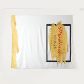 GOUDEN UITSMEERSEL Verjaardag Foto-Op Achtergrond Wandkleed (Voorkant (horizontaal))