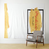 GOUDEN UITSMIJTER Verjaardag Foto-Op Achtergrond Wandkleed (In Situ (horizontaal))