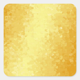 Gouden uitstraling harten glamour lege sjabloon El Vierkante Sticker