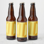 Gouden uitstraling lege sjabloon glamour aangepast bier etiket (Flessen)