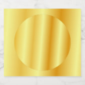 Gouden uitstraling lege sjabloon glamour aangepast bier etiket (Enkel label)