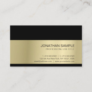 Gouden Uitzicht Elegant Modern Professioneel Creat Visitekaartje