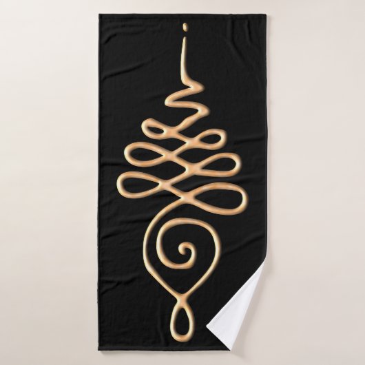 Gouden Unalome  Badhanddoek (Badhanddoek)
