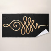 Gouden Unalome  Badhanddoek (Badhanddoek)